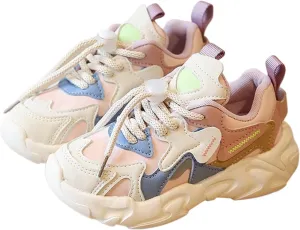 IWIHMIV Girls Running Shoes Kids Sneakers Boys Girls Kids Sneakers Running Outdoor Walking Tennis Shoes Non Slip Sneakers