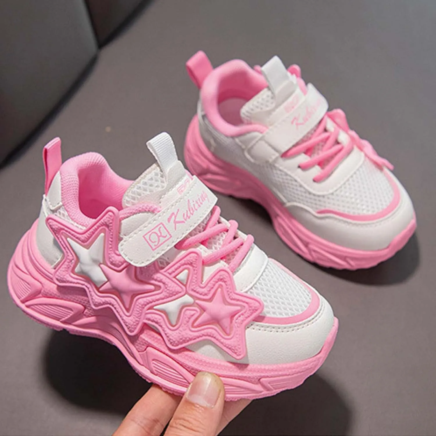 IWIHMIV Kids Slip On Sneakers Breathable Boys Girls Shoes Kids Slip on Tennis Running Athletic Sports Sneakers for Little Kid