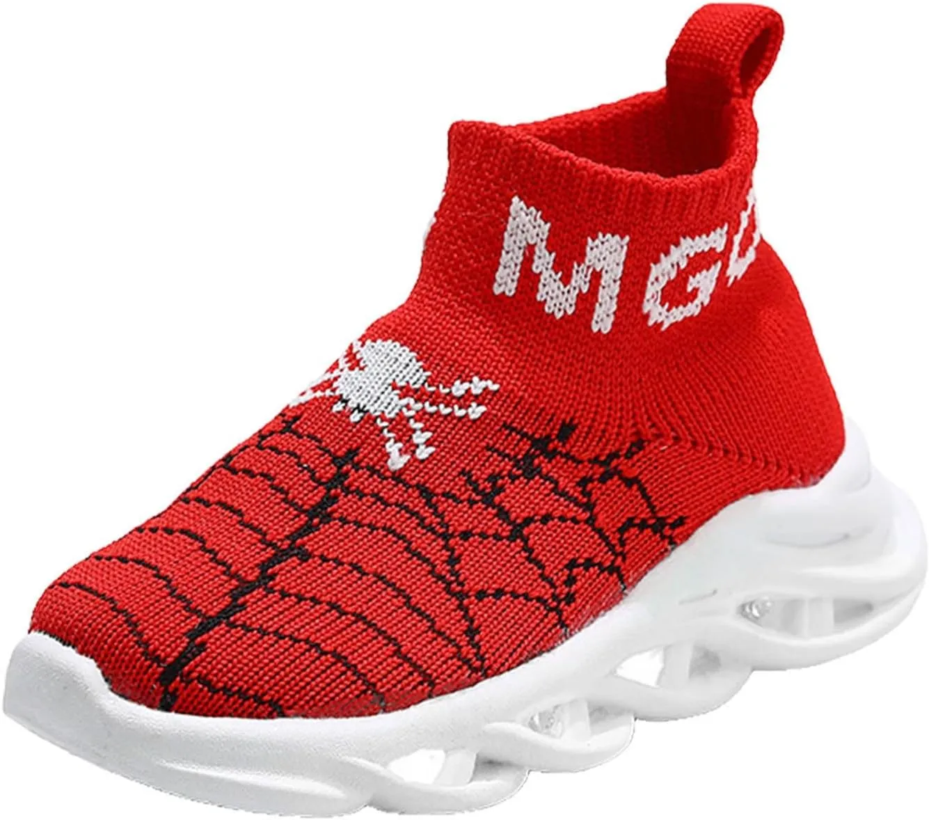IWIHMIV Kids Tennis Shoes Light Up Walking Sneakers Boys Lightweight Breathable Running Athletic Shoes