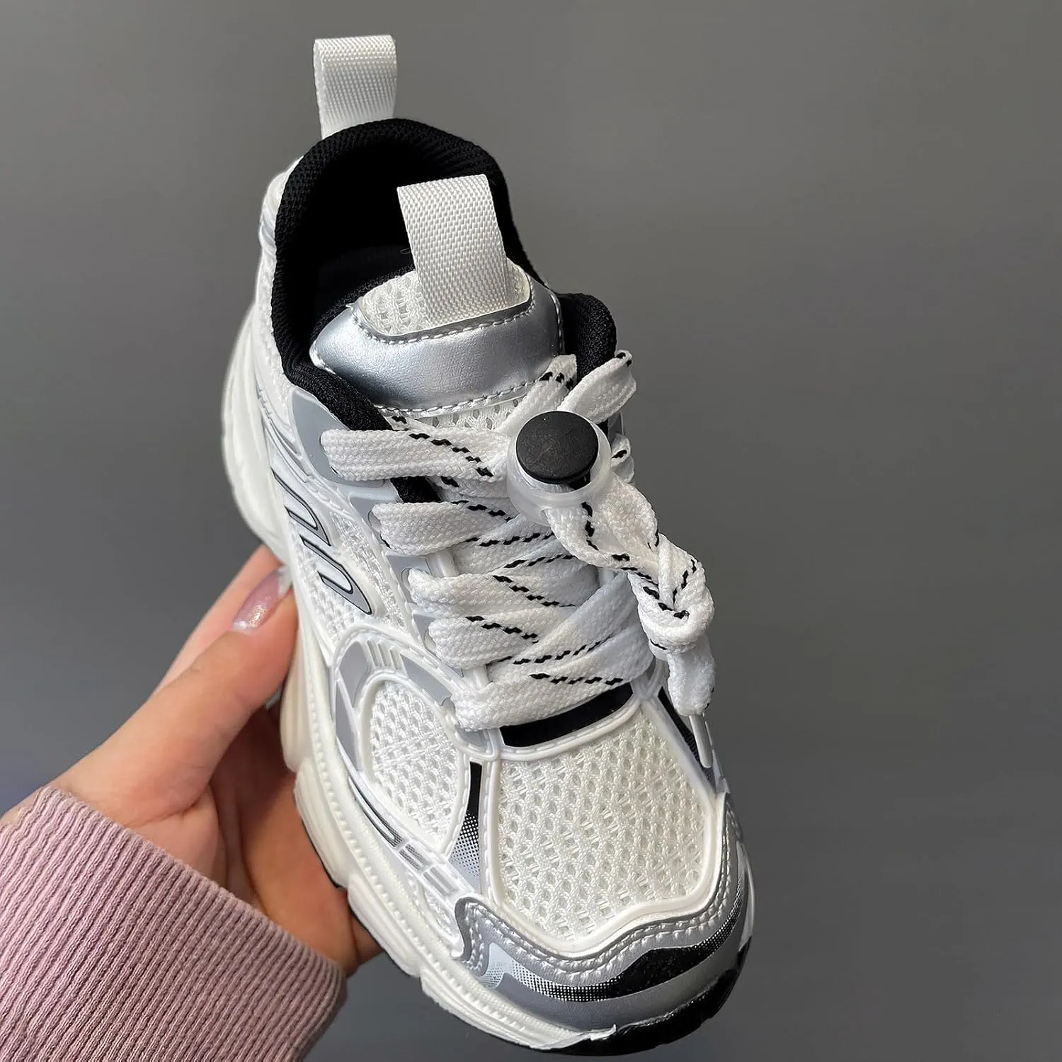 IWIHMIV Kids Walking Shoes Lightweight Breathable Sneakers Slip-on Comfortable Causal Running Tennis Shoes for Boys Girls