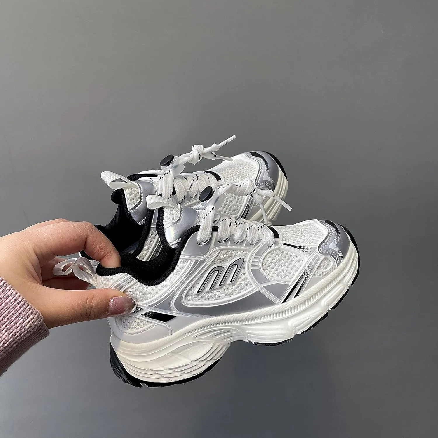 IWIHMIV Kids Walking Shoes Lightweight Breathable Sneakers Slip-on Comfortable Causal Running Tennis Shoes for Boys Girls