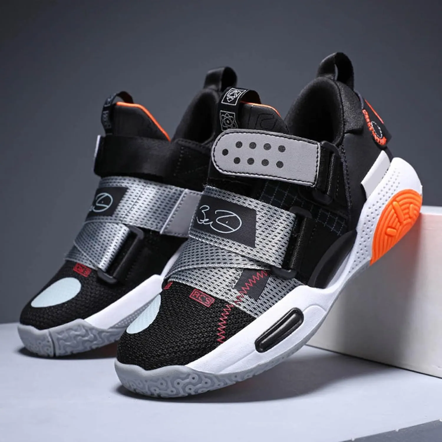 IWIHMIV Toddler Tennis Shoes Boys Lightweight Breathable Sport Shoes Girls Slip On Running Sneakers