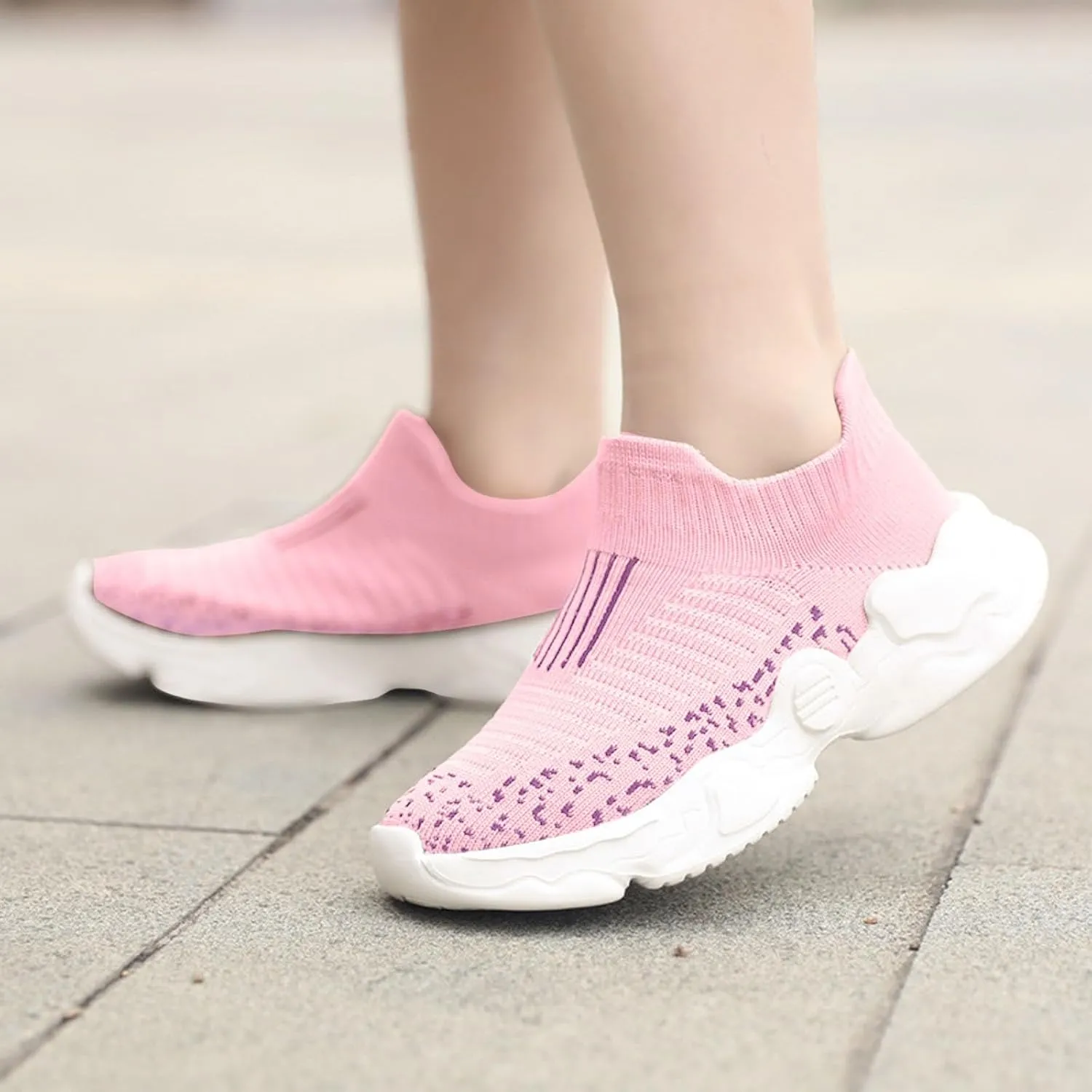 IWIHMIV Toddler Walking Shoes Girls Sport Tennis Shoes Boys Breathable Running Sneakers