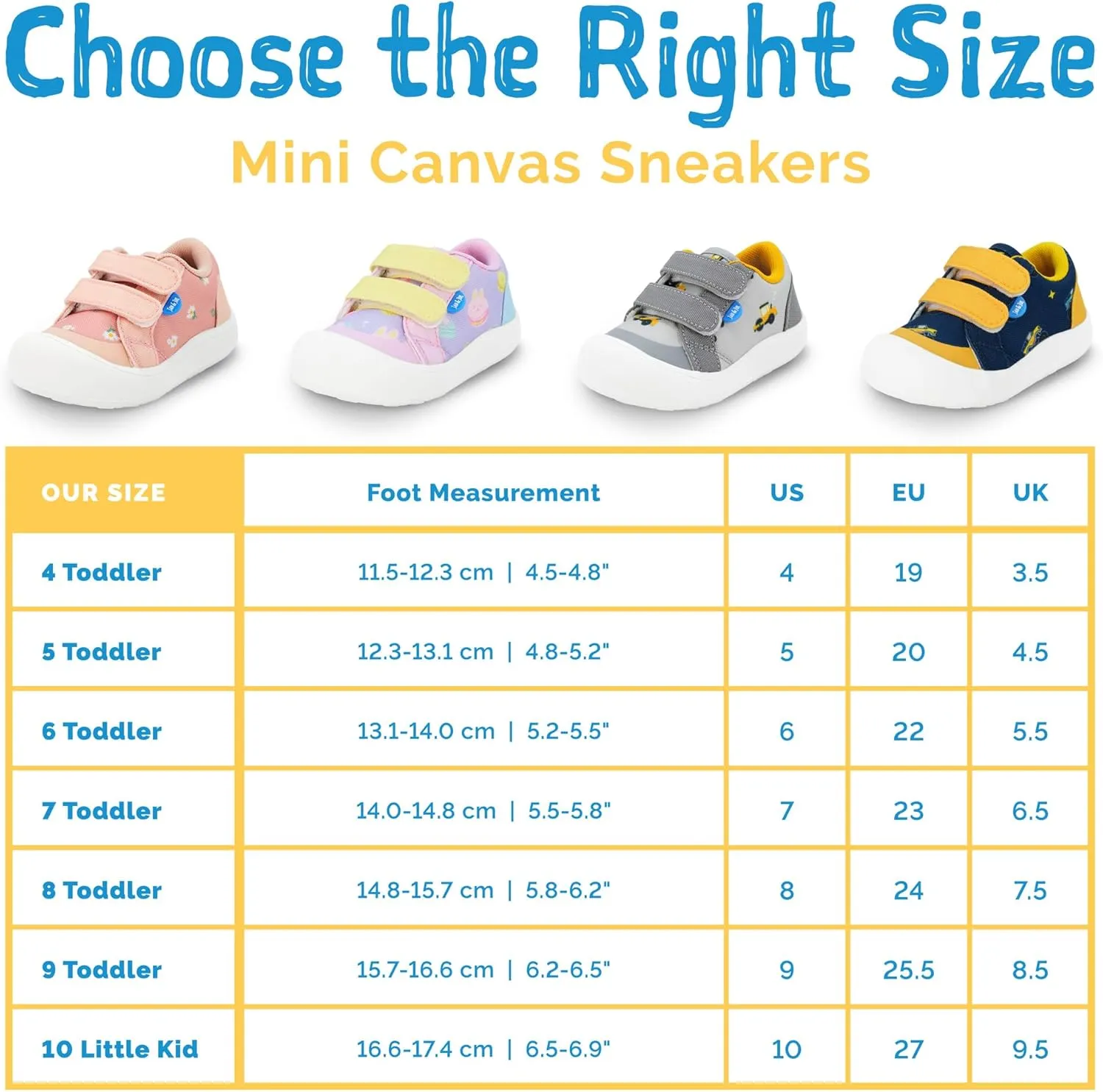 JAN & JUL Hook and Loop Canvas Shoes, Lightweight Easy On Sneakers with Flexible Sole Extra Wide