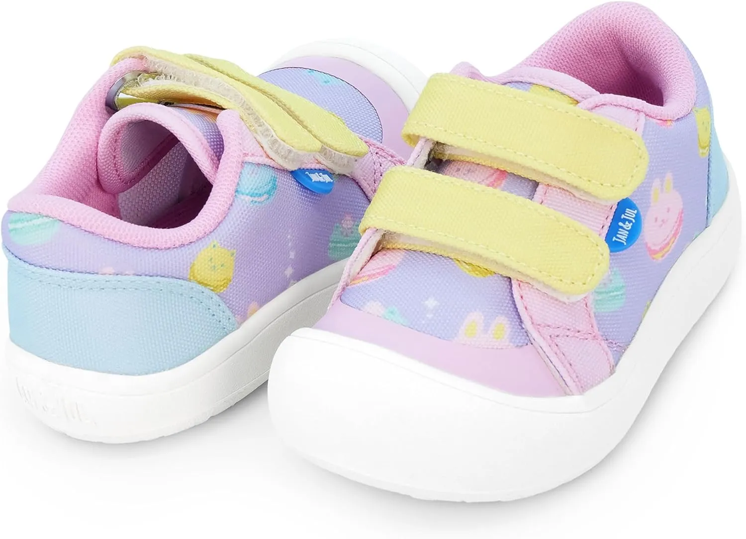 JAN & JUL Hook and Loop Canvas Shoes, Lightweight Easy On Sneakers with Flexible Sole Extra Wide