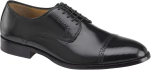Johnston & Murphy Bradford Dress Cap Toe Oxford Black Brush-Off 11.5 3E