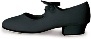 Junior's Low Heel Canvas Tap Shoes