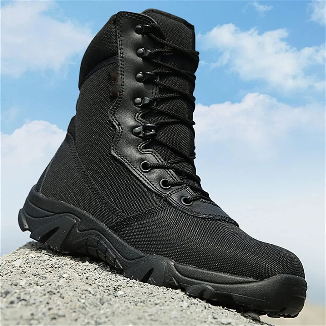 KEHAIOO Men Military Tactical Waterproof Boots, Outdoor Camping Hiking Sneakers, Camo Climbing Sports Shoes