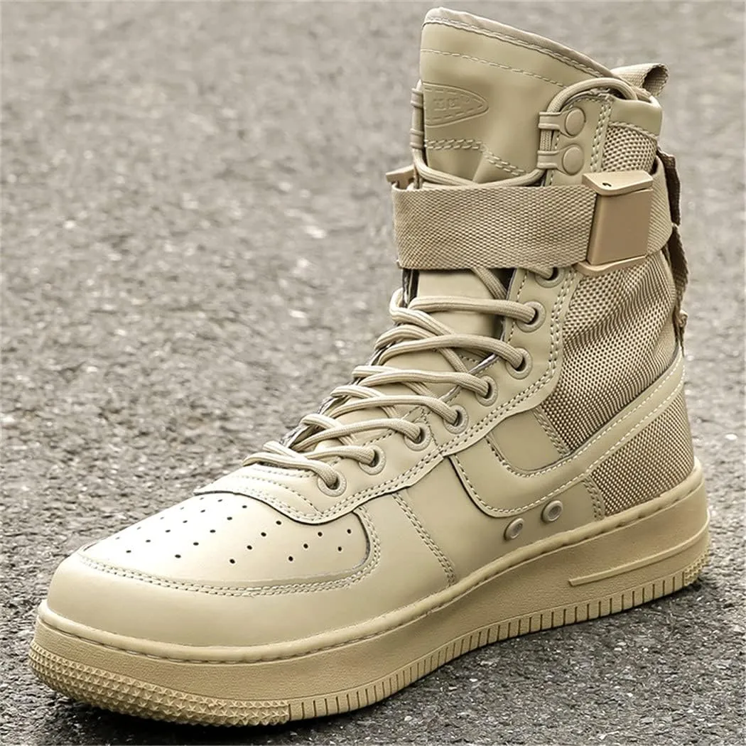 KEHAIOO Men Outdoor Hiking Shoes, Military Tactical Combat Boots, Army Breathable Hunting Shoes