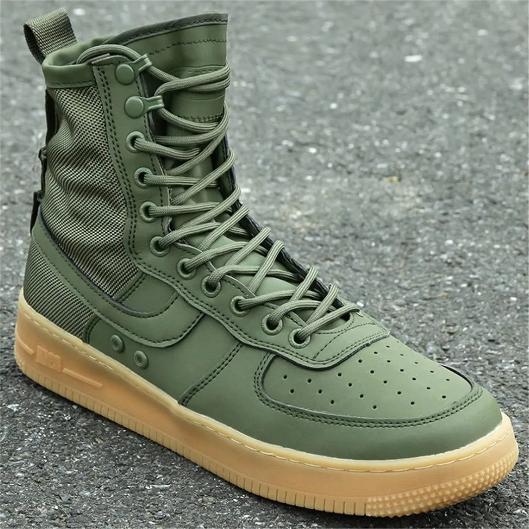 KEHAIOO Men Outdoor Hiking Shoes, Military Tactical Combat Boots, Army Breathable Hunting Shoes