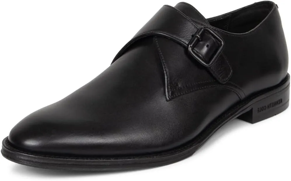 Kenneth Cole Men's Ny Tristian Monk Strap Dress Loafers Black
