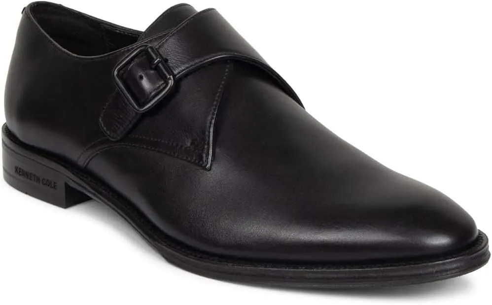 Kenneth Cole Men's Ny Tristian Monk Strap Dress Loafers Black
