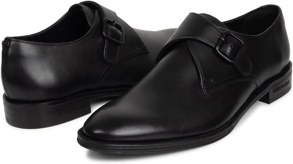 Kenneth Cole Men's Ny Tristian Monk Strap Dress Loafers Black