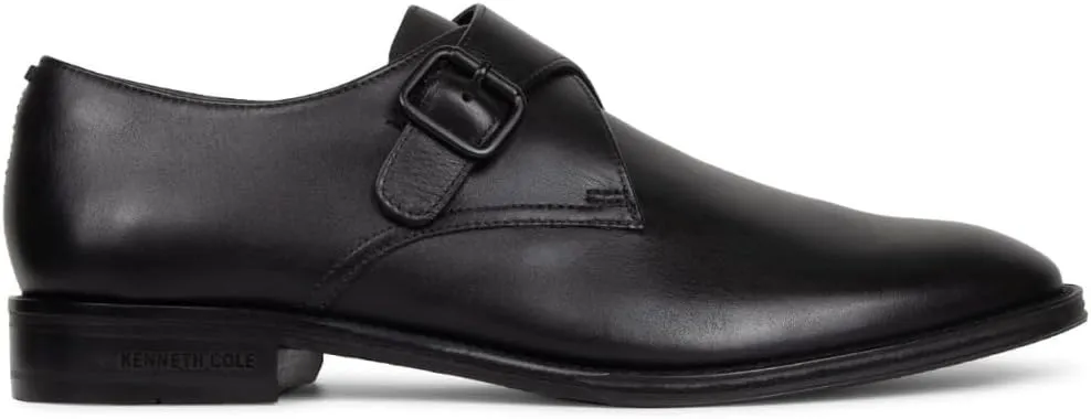Kenneth Cole Men's Ny Tristian Monk Strap Dress Loafers Black
