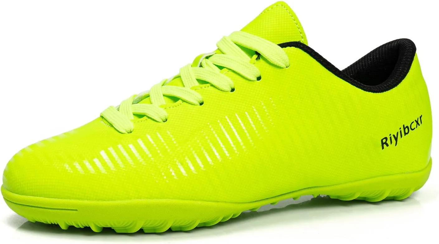 Kids Soccer Cleats Unisex-Child Lightweight Football Shoes Turf Youth Boys Girls Futsal Training Indoor Outdoor