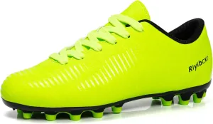 Kids Soccer Cleats Unisex-Child Lightweight Football Shoes Turf Youth Boys Girls Futsal Training Indoor Outdoor