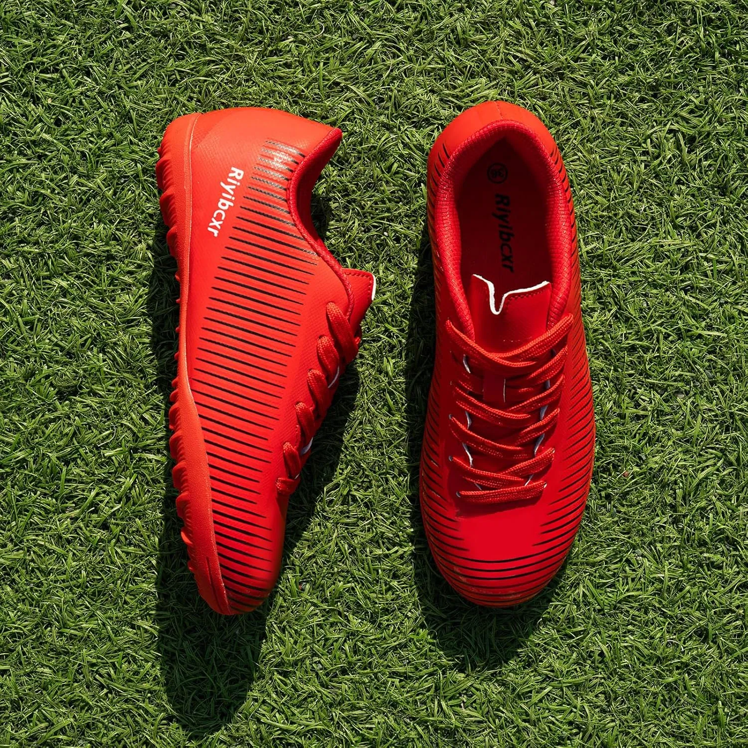 Kids Soccer Cleats Unisex-Child Lightweight Football Shoes Turf Youth Boys Girls Futsal Training Indoor Outdoor