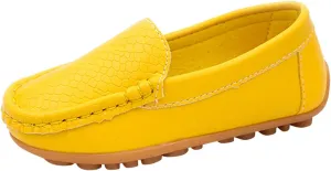 Kids Toddlers Boys Girls Soft Slip On Loafers Slip-On Moccasin Boat Dress Shoes Casual Shoes Formal Leather Flat??