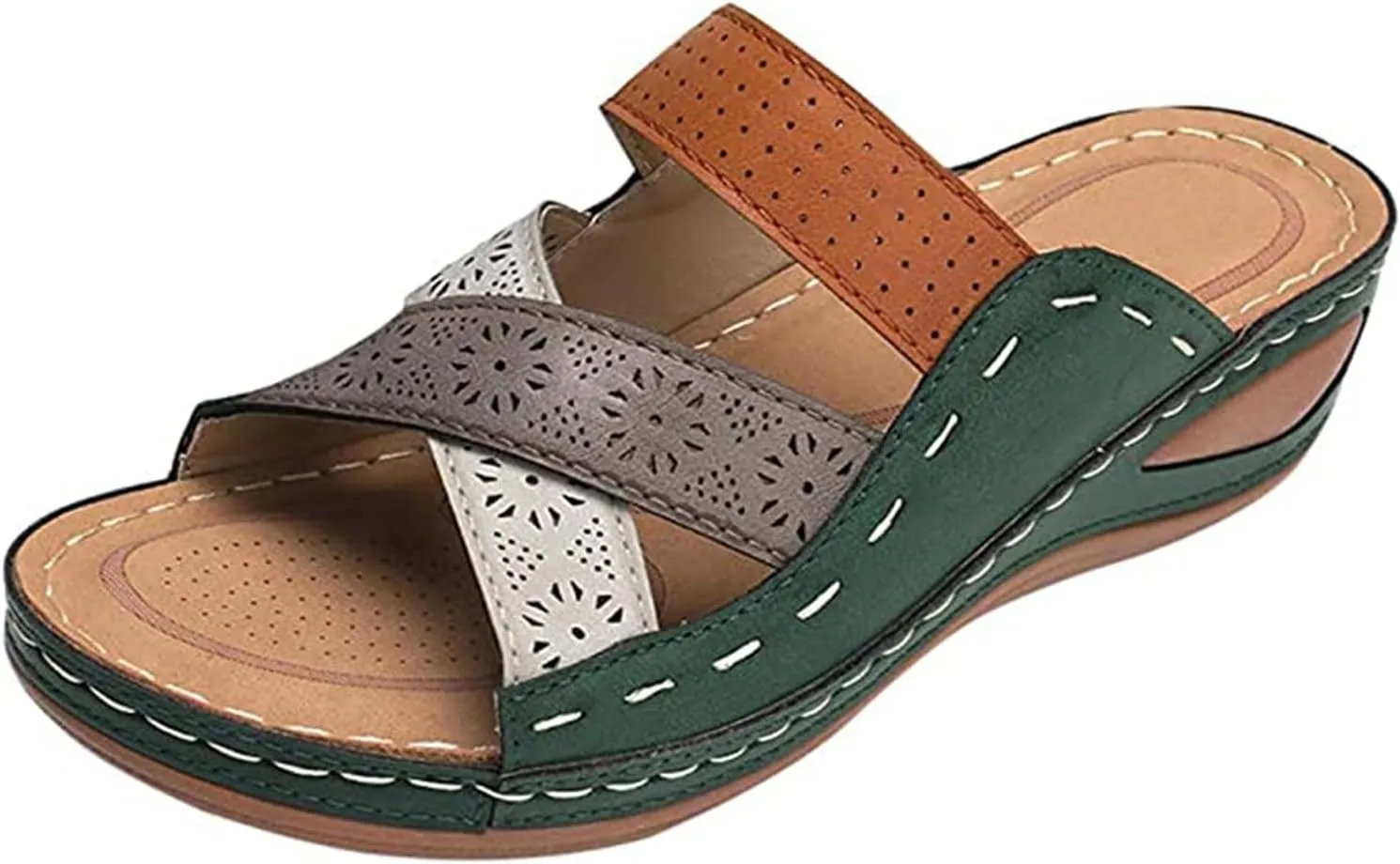 Ladmiple Dress Sandals For Women Orthotic Dressy Summer Casual Walking Comfortable Orthopedic Flip Flops With Arch Support