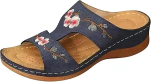 Ladmiple Orthopedic Sandals For Women Arch Support Dressy Summer Comfortable Walking Flip Flops Orthotic Beach Shoes Slides