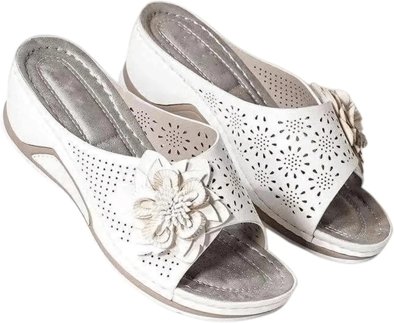 Ladmiple Orthopedic Slippers For Women Plantar Fasciitis Dressy Summer Sandals Walking Orthotic Flip Flops with Arch Support