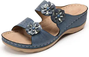 Ladmiple Orthotic Dress Sandals For Women With Arch Support Orthopedic Slides Summer Flip Flops for Plantar Fasciitis