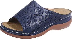 Ladmiple Orthotic Sandals For Women Wide Width Walking Slippers with Arch Support Dressy Summer Slip On Orthopedic Flip Flops