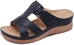 Ladmiple Orthotic Sandals For Women With Arch Support Comfortable Walking Dressy Casual Summer Slip On Orthopedic Flip Flops