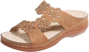 Ladmiple Sandals Women Beach Cute Comfort Orthotic Walking Slides Open Toe Arch Support Dressy Summer Orthopedic Flip Flops