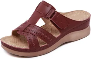 Ladmiple Sandals Women Dressy Summer Flat Flip Flops Comfort Orthotic Walking Open Toe Arch Support Orthopedic Slides 2024