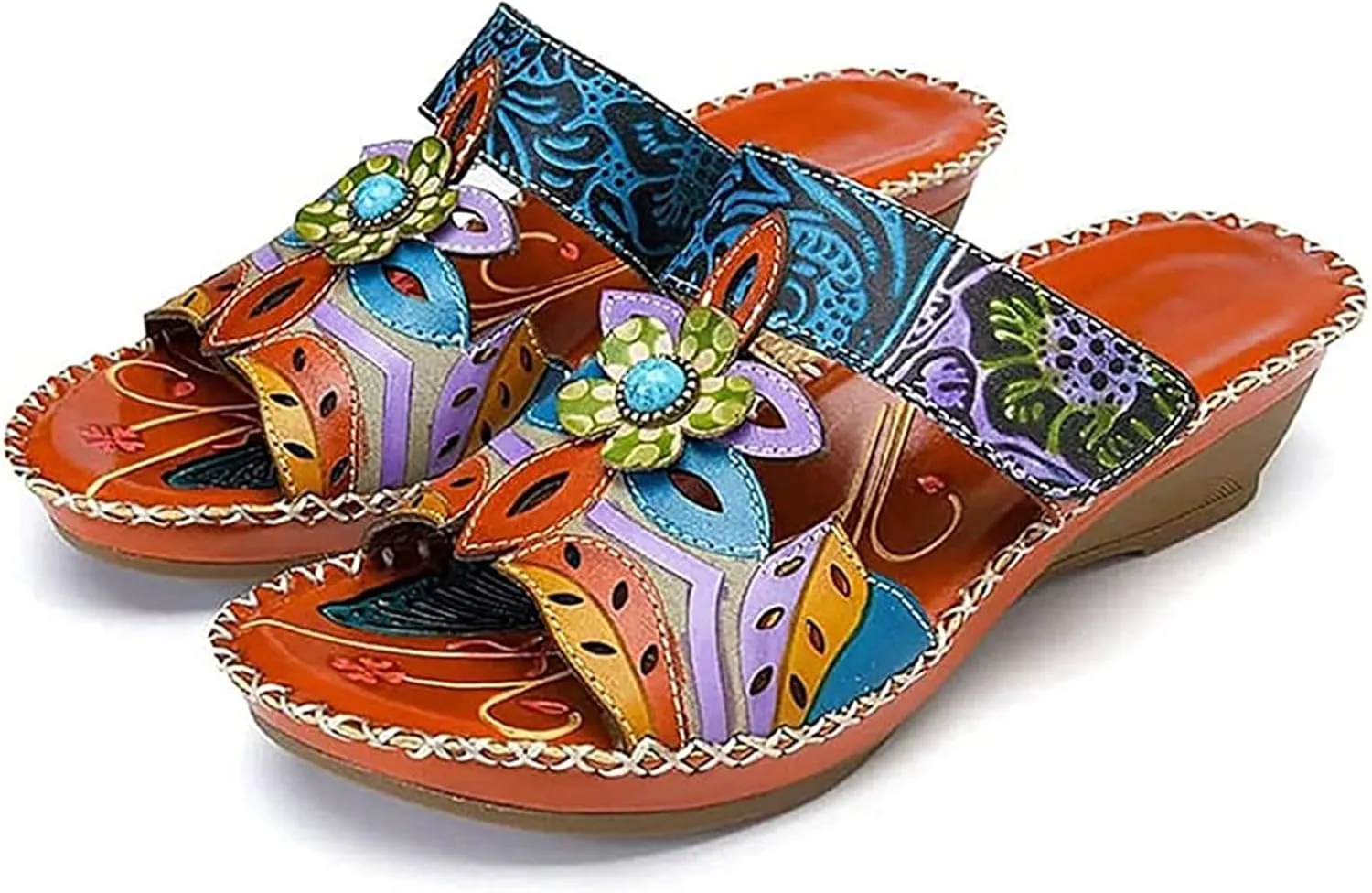 Ladmiple Summer Sandals For Women 2024 Trendy Casual Comfort Orthotic Slides Arch Support Orthopedic Slippers Flip Flops
