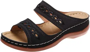 Ladmiple Womens Sandals Dressy Comfortable Arch Support Orthopedic Flip Flops Summer Casual Walking Orthotic Slides 2024