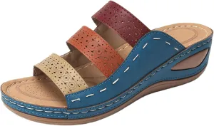 Ladmiple Womens Sandals Dressy Comfortable Orthotic Slides Orthopedic Summer Walking Flip Flops with Arch Support 2024