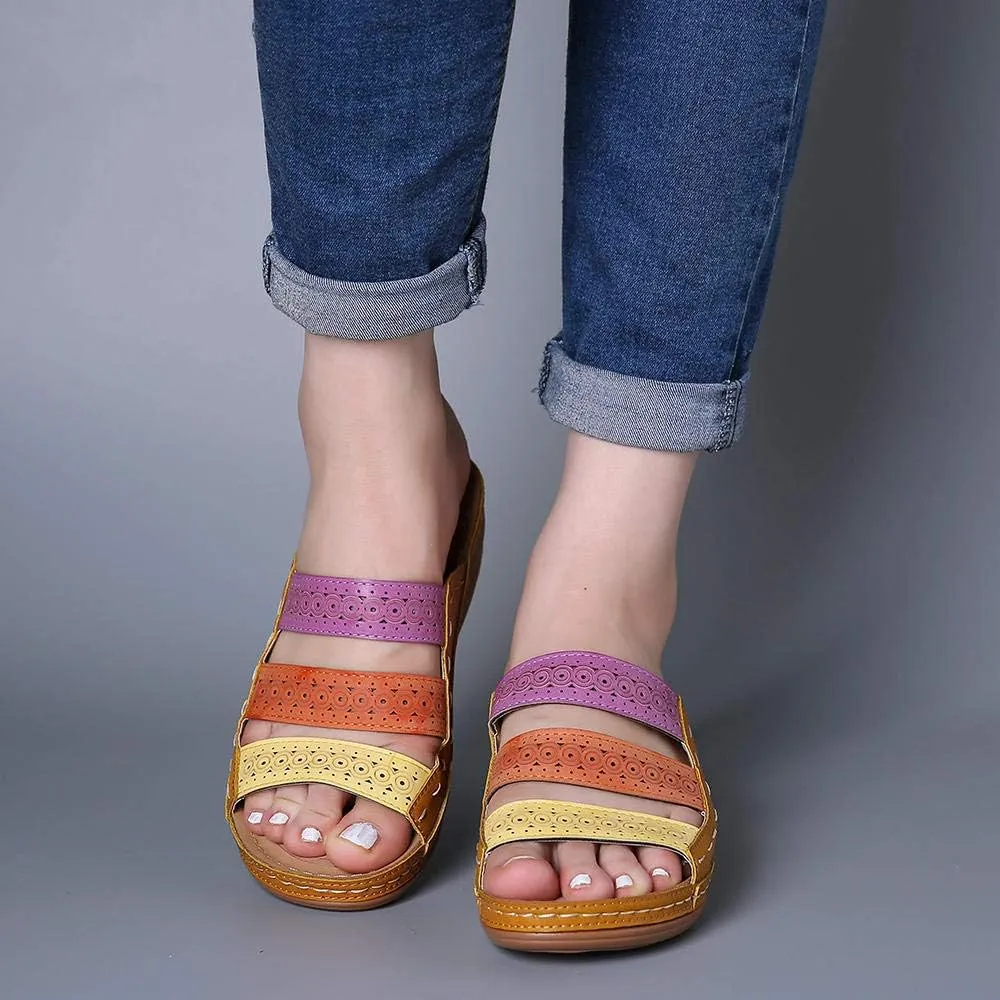 Ladmiple Womens Sandals Dressy Comfortable Orthotic Slides Orthopedic Summer Walking Flip Flops with Arch Support 2024