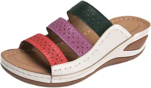 Ladmiple Womens Sandals Dressy Comfortable Orthotic Slides Orthopedic Summer Walking Flip Flops with Arch Support 2024