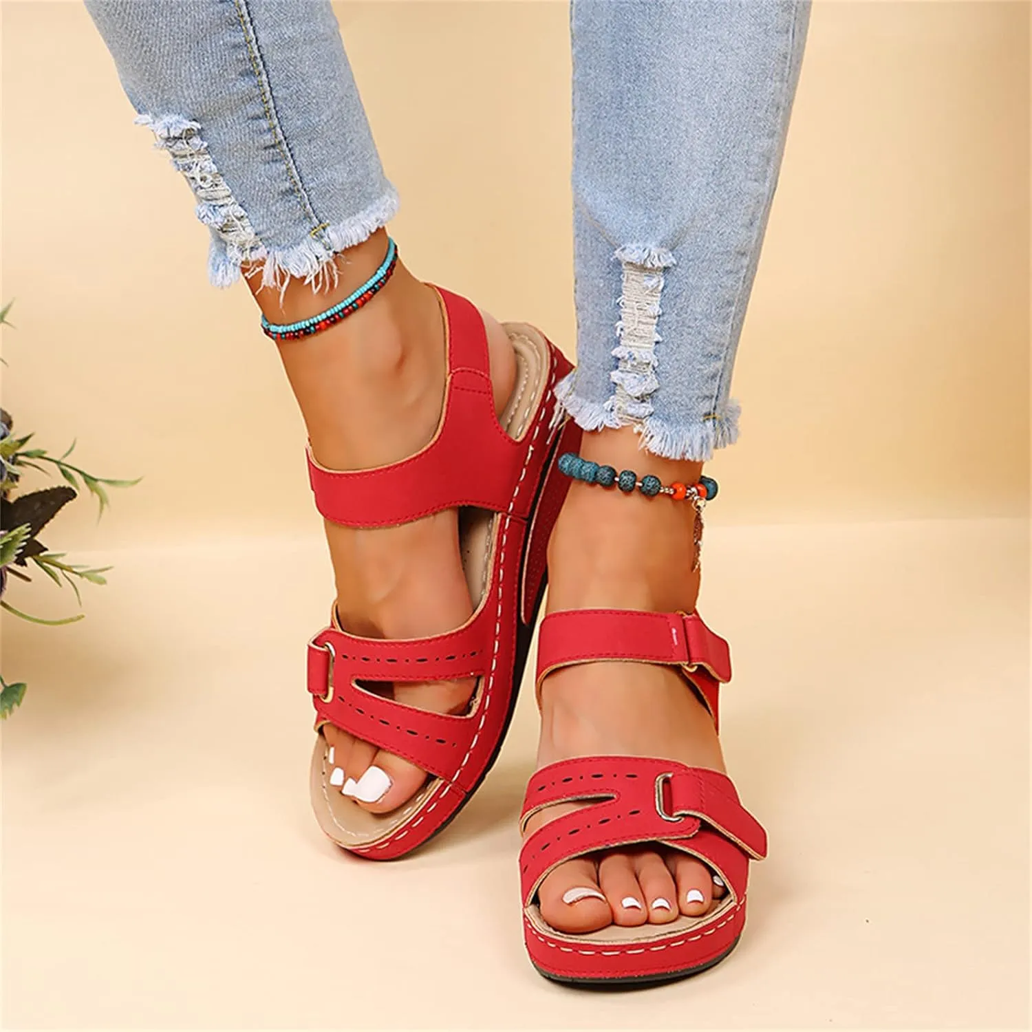 Ladmiple Womens Sandals With Back Strap And Arch Support Orthopedic Flip Flops Dressy Summer Comfort Walking Orthotic Slides