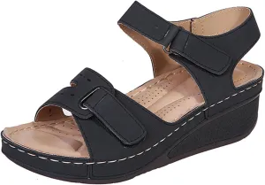 Ladmiple Womens Sandals With Back Strap And Arch Support Orthopedic Flip Flops Dressy Summer Comfort Walking Orthotic Slides