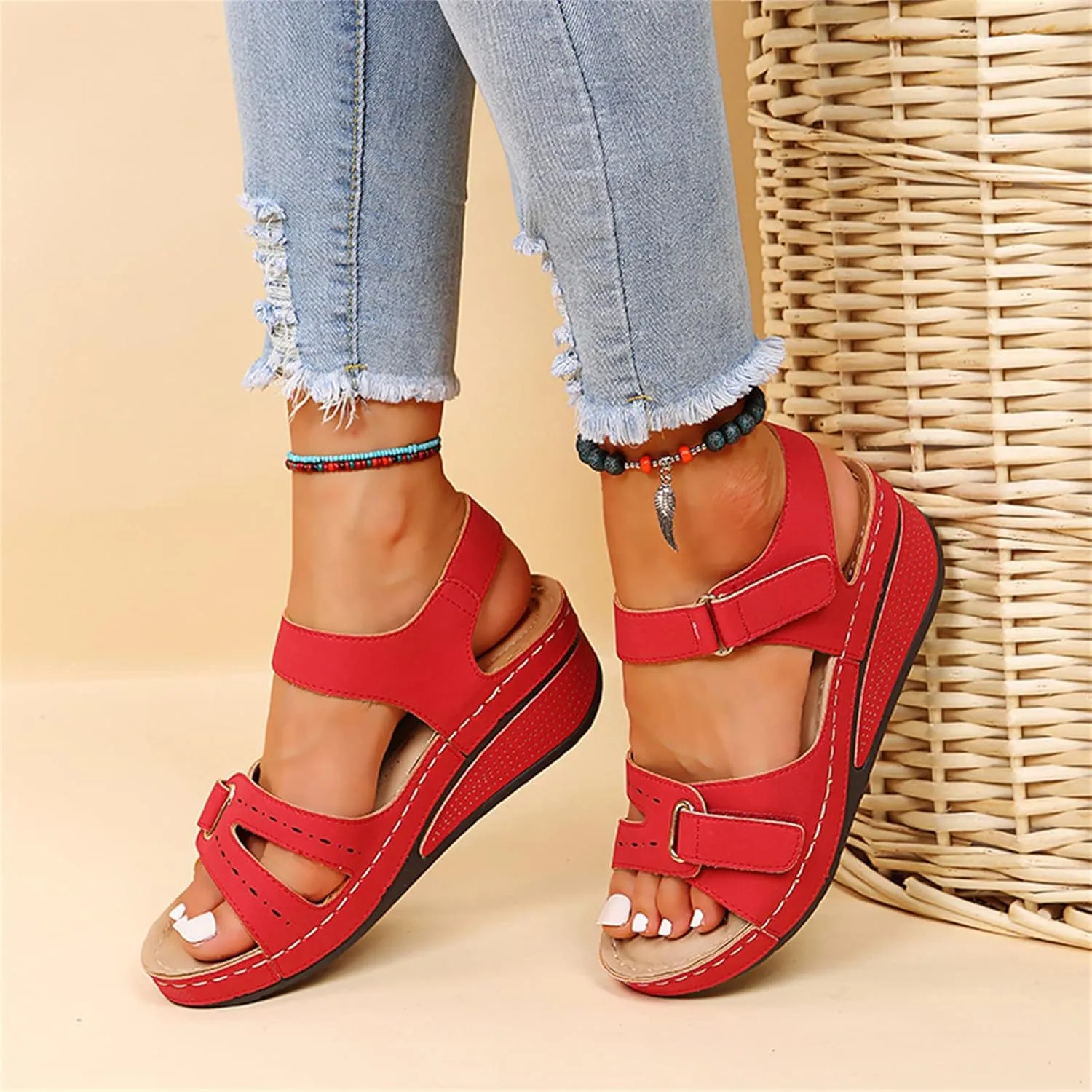Ladmiple Womens Sandals With Back Strap And Arch Support Orthopedic Flip Flops Dressy Summer Comfort Walking Orthotic Slides