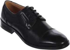 Little Boys Brown Capped Toe Oxford Dress Shoe for Special Occasion