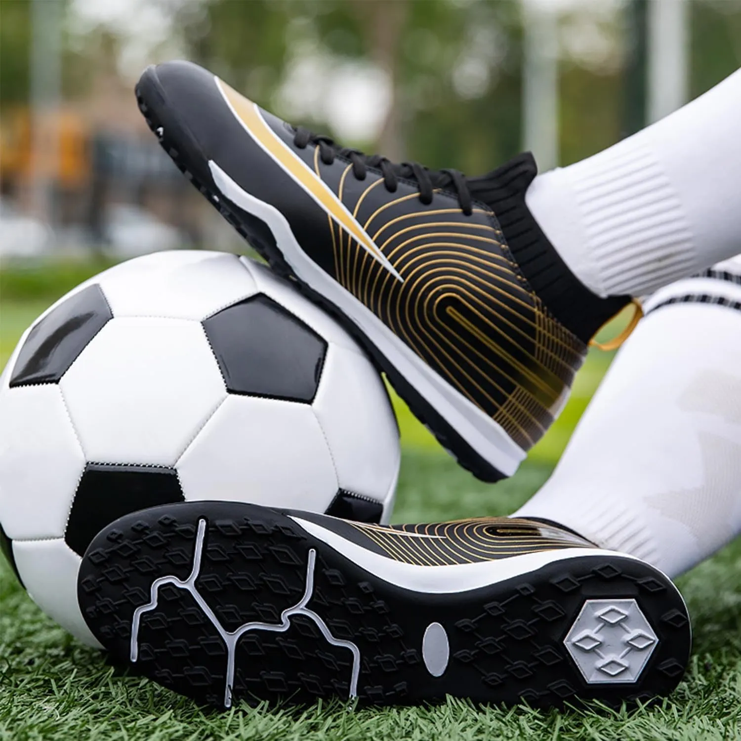 MEBAMY Football Shoes for Boys Girls Firm Ground Soccer Cleats Athletic Youth General Purpose Soccer Shoe Toddler Little Kid Big Kid