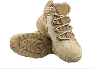 Men Military Desert Combat Shoes, Outdoor Waterproof Army Tactical Boots, Breathable Climbing Sneaker