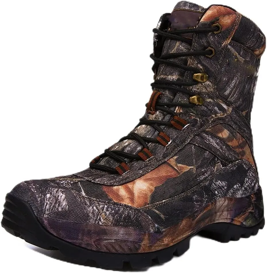 Men Outdoor Travel Mountain Climbing Hunting Boots, Professional Waterproof Breathable Hiking Boots