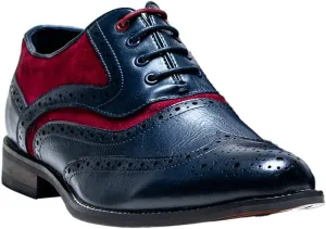 Men??s & Boys Suede-Leather Wingtip Brogue Oxford Shoes for Weddings & All Occasions