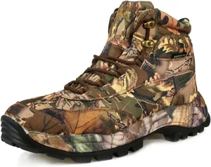 Men's Camping Climbing Boots, Outdoor Tactical Sport Shoes, Non-Slip Waterproof Mountain Hunting Boots