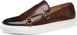 Men's Casual Oxford Shoes Monk Strap Dress Shoes Comfortable Fashion Sneakers Loafer Shoes