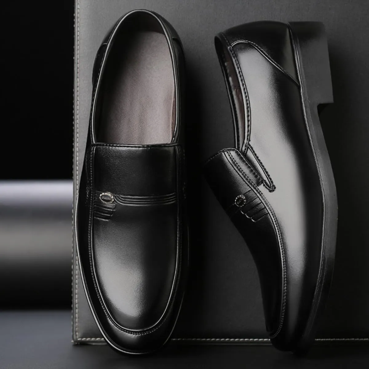 Men's Dress Loafers Shoes Oxfords Comfy Slip-On Business Shoes for Driving Evening Uniform Party Work Office