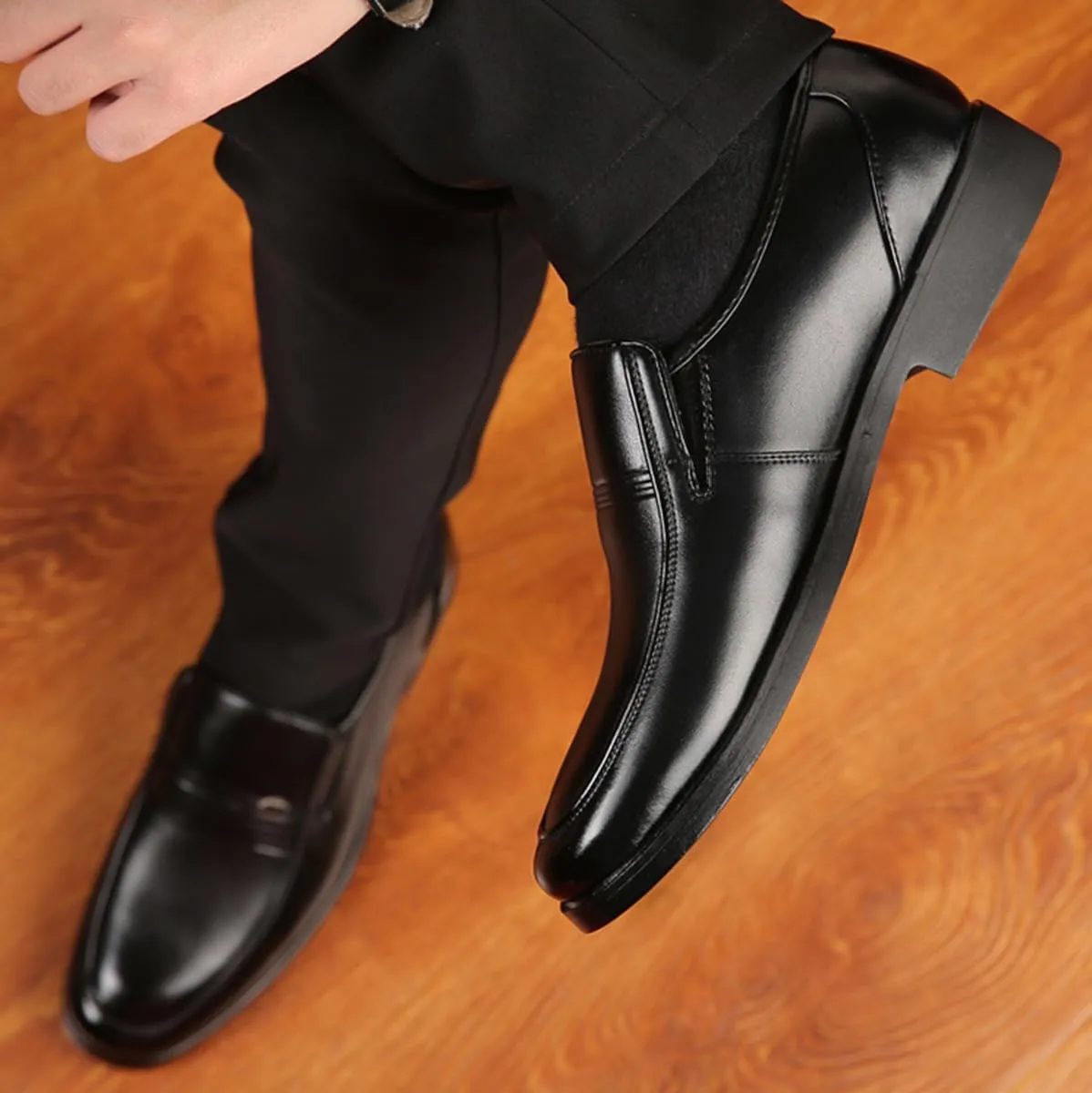Men's Dress Loafers Shoes Oxfords Comfy Slip-On Business Shoes for Driving Evening Uniform Party Work Office