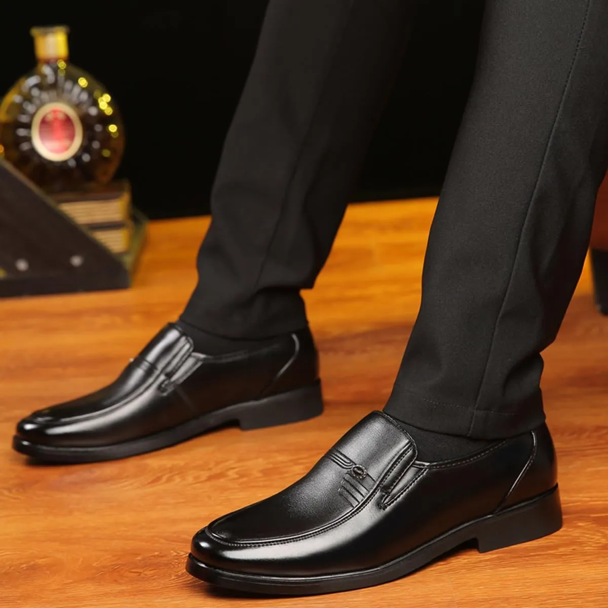 Men's Dress Loafers Shoes Oxfords Comfy Slip-On Business Shoes for Driving Evening Uniform Party Work Office