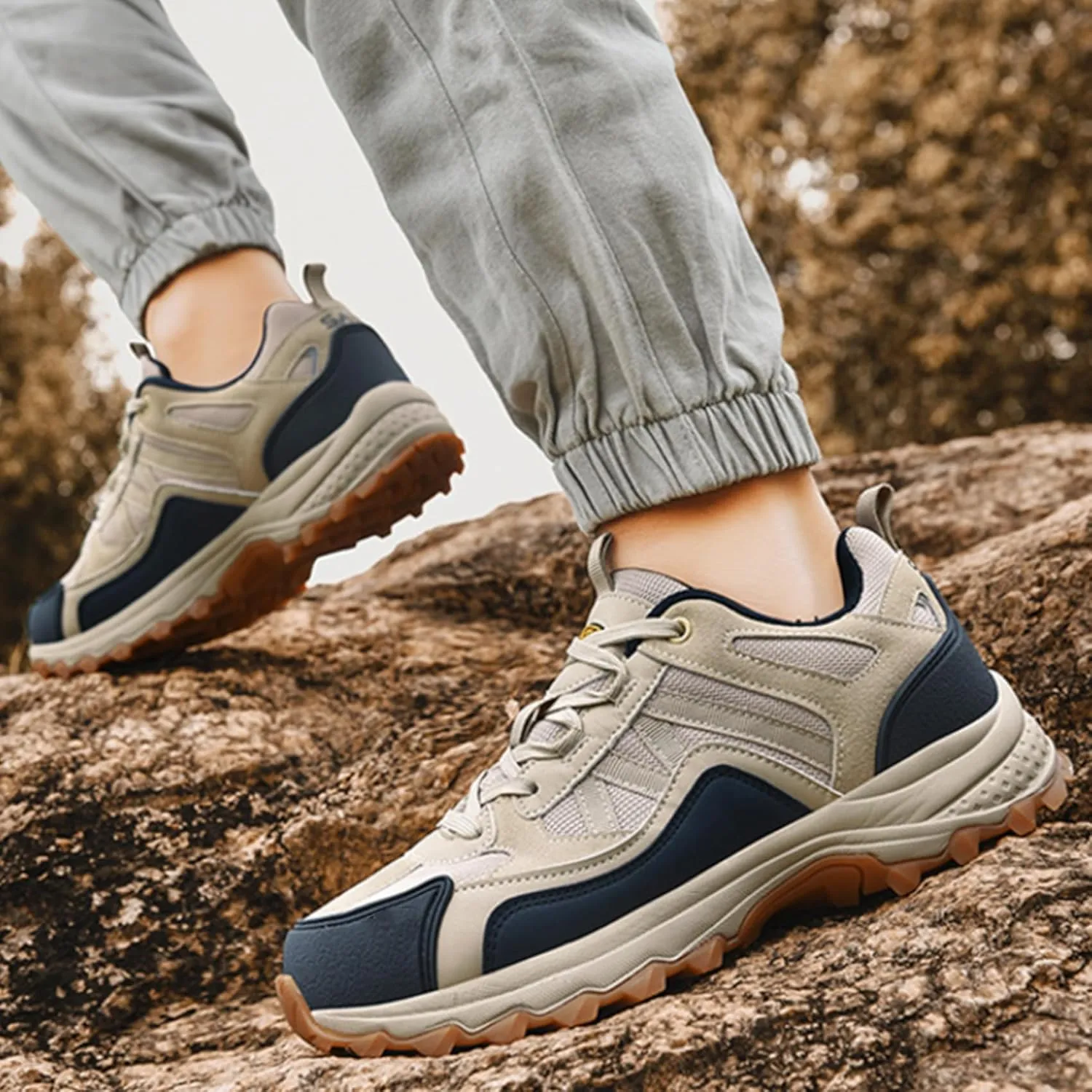 Men's Hiking Shoe, Quick Drying Beach Anti-Slip Outdoor Shoes, Travel Trekking Climbing Sneakers