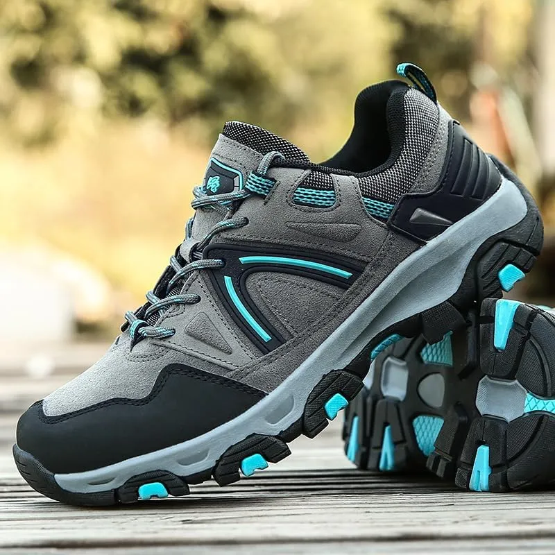 Men's Hiking Shoes Outdoor Breathable Walking Sneakers Lightweight Non-Slip Durable Trekking Trail Shoes